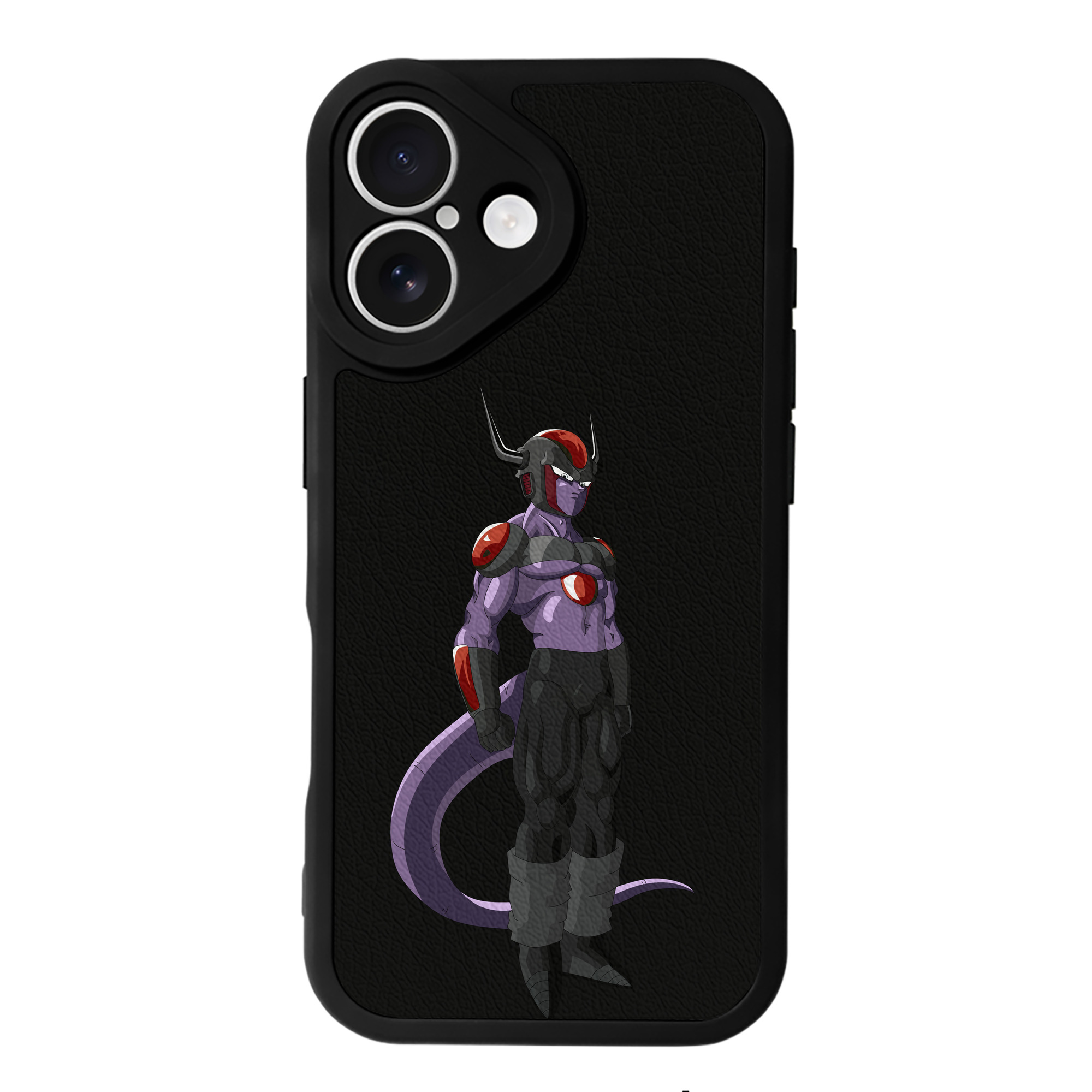 （画像用） ドラゴンボール フリーザ DRAGON BALL Frieza 【iPhone 16シリーズ対応】シリコンスマホケース（レザー調） 材質：シリコン
